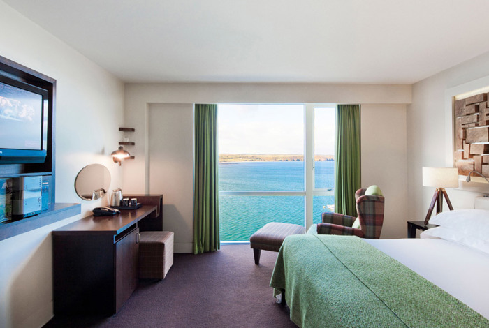 All of our accommodation overlooks the sea at Cliff House Hotel