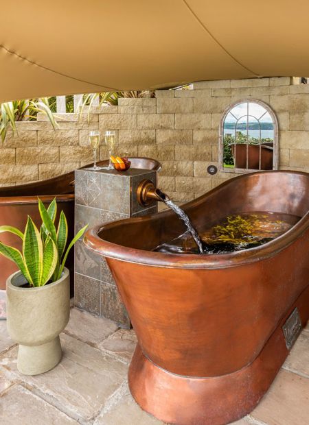 Bathing therapies organic peat bath at Cliff House Hotel