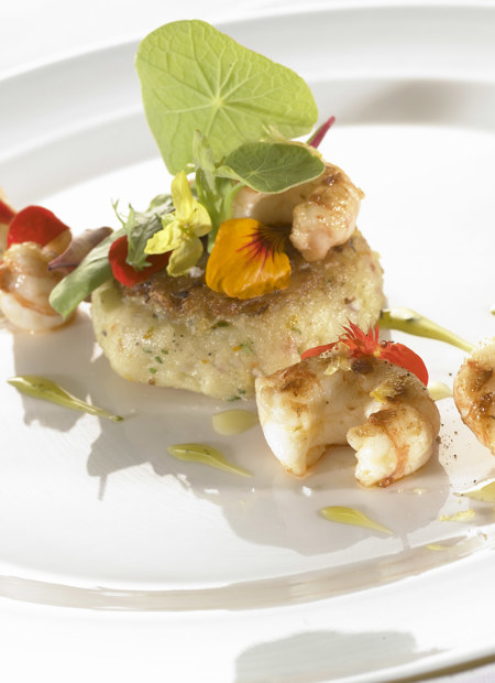 Seafood Dish At Michelin-Starred House Restaurant