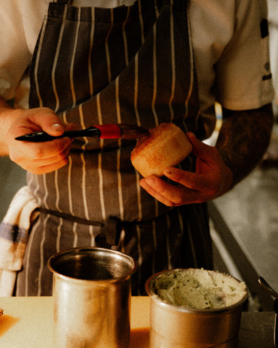 Michelin Chef Preparing