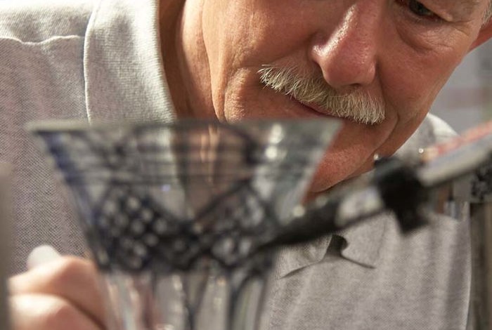 Waterford Crystal Man at Cliff House Hotel, Ardmore