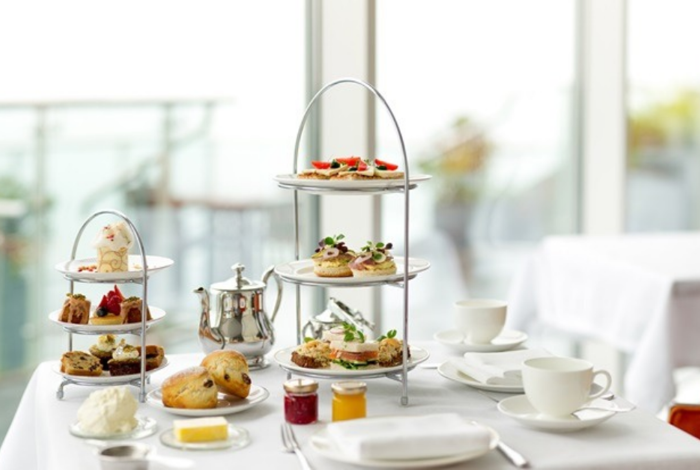 Afternoon Tea Tiered Stand at Cliff House Hotel, Ardmore