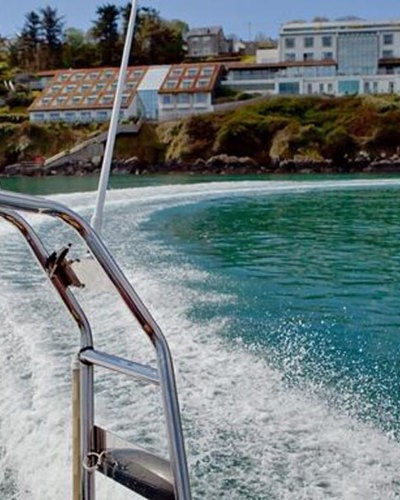 Speedboat at Cliff House Hotel, Ardmore