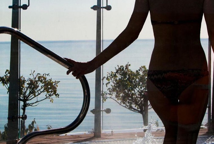 Outdoor Hottub at Cliff House Hotel, Ardmore