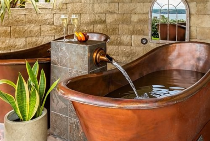 Outdoor Copper Bath