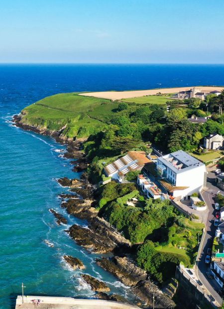 Aerial View of Cliff House Hotel Overlooking Ardmore Bay, Co. Waterford