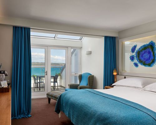 Luxury sea-view guest room at Cliff House Hotel Ardmore