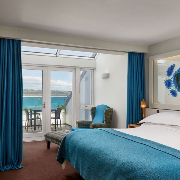 Luxury sea-view guest room at Cliff House Hotel Ardmore