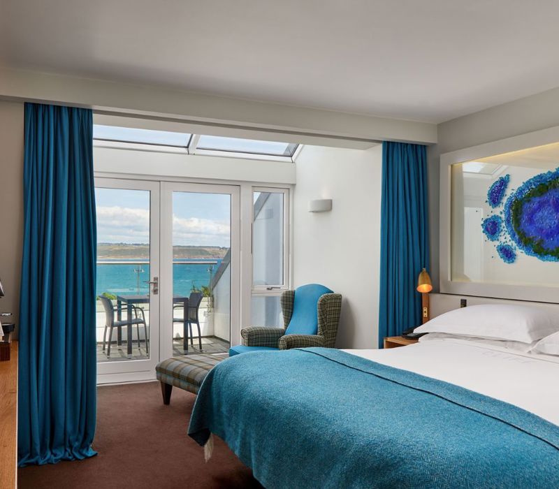 Luxury sea-view guest room at Cliff House Hotel Ardmore