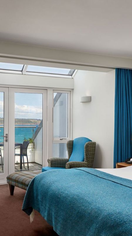 Luxury sea-view guest room at Cliff House Hotel Ardmore