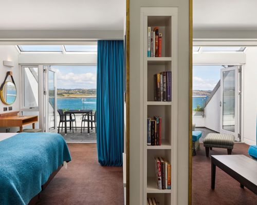 Warm suites bathed in sunlight at Cliff House Hotel