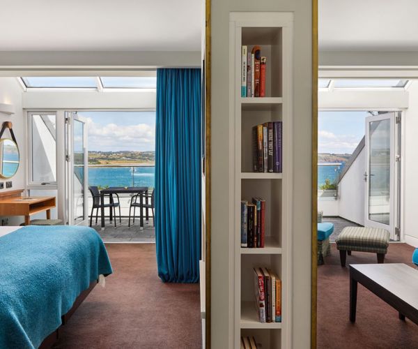 Warm suites bathed in sunlight at Cliff House Hotel