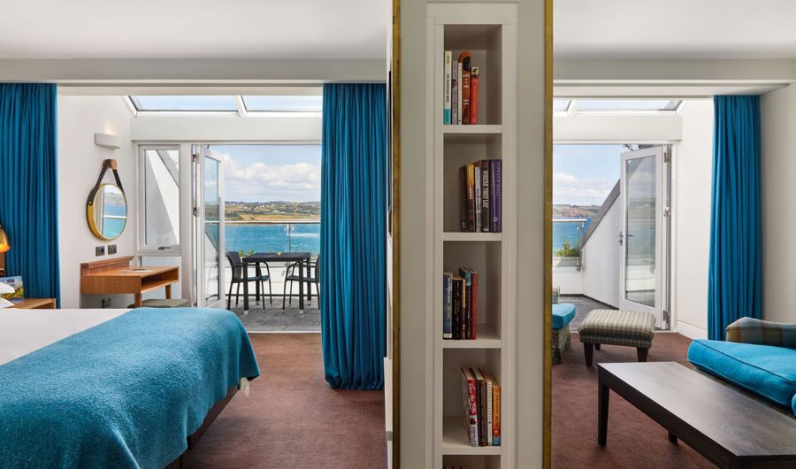 Warm suites bathed in sunlight at Cliff House Hotel