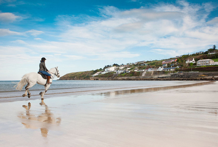 Horseriding On Beach at Cliff House Hotel, Ardmore