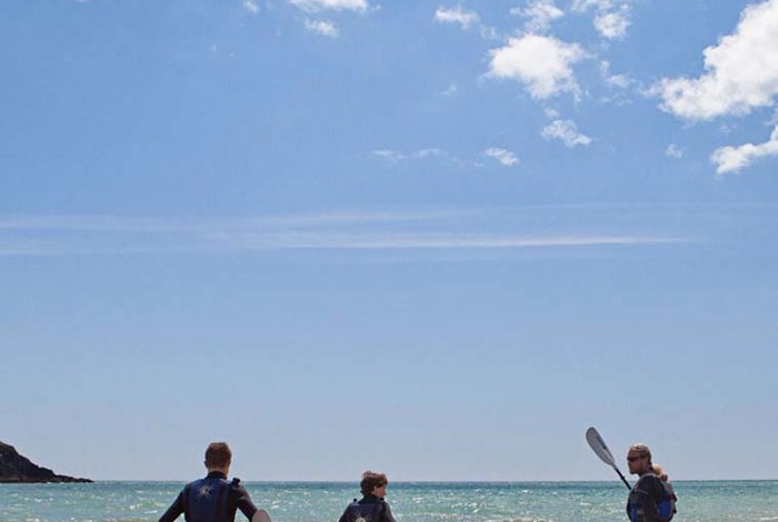 Ages 13+ family kayaking at Cliff House Hotel