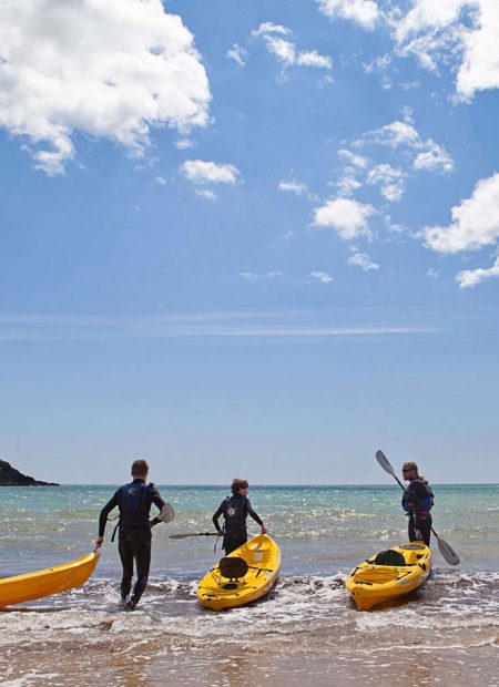d: Family Kayaking On Ardmore Beach, Waterford